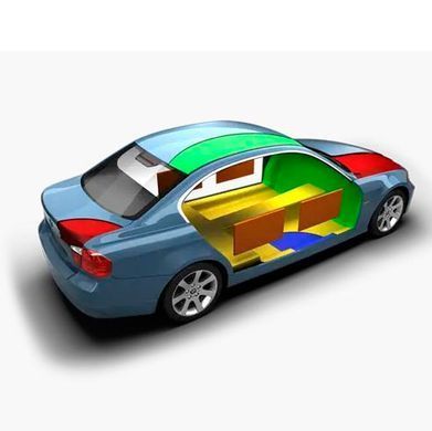 Купить Авто Виброизоляция фольгированная Vizol 3 мм 700 х 500 мм 1 шт 65660 Шумовиброизоляция