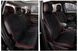 Купить Накидки на передние сидения Алькантара Napoli Premium Черные Красный кант 2 шт 32545 Накидки для сидений Premium (Алькантара) - 5 фото из 10