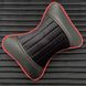 Купить Накидки на передние сидения Алькантара Napoli Premium Черные Красный кант 2 шт 32545 Накидки для сидений Premium (Алькантара) - 10 фото из 10