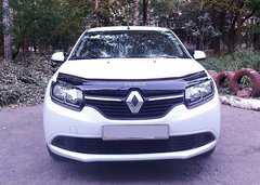 Купить Дефлектор капота мухобойка Renault Logan 2012- 7430 Дефлекторы капота Renault