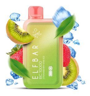 Купити ЕІf Ваг BC 10000 Затягувань Strawberry Kiwi Ice (Полуниця Ківі Лід) З Індикацією 65926 Одноразові системи