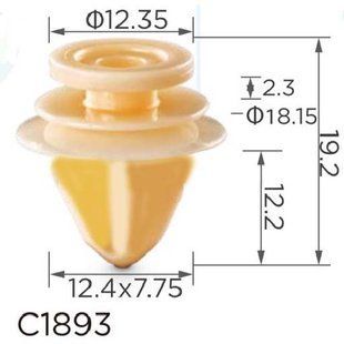 Купить Клипса крепления обшивки дверей (OEM 6001549265 699156 6991.56 15552) (C1893) 73299 Фиксатор дверного типа
