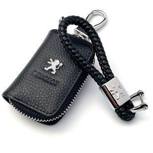 Купить Автонабор №3 для Peugeot / Брелок и чехол для автоключей с логотипом / тисненная кожа 31878 Подарочные наборы для автомобилиста
