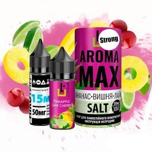 Купити Piдина Самозаміс Flavorlab Aroma MAX 30мл 50мг Pineapple Cherry Lime Ананас Вишня Лайм 79865 Рідини FL
