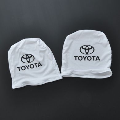 Купить Чехлы для подголовников Универсальные Toyota Белые 2 шт 26325 Чехлы на подголовники