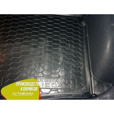 Купить Автомобильный коврик в багажник Renault Megane 4 2016- Hatchback / Резиновый (Avto-Gumm) 28728 Коврики для Renault