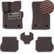 Купить 3D Коврики в салон EVA для Volkswagen Caddy 2004-2015 с подпятником Коричневый 5 шт 82901 Коврики для Volkswagen