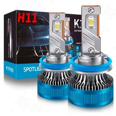 Купить LED лампы автомобильные K10 H11 H8 H9 70W (11600lm 6000K EMC-Драйвер IP68 DC9-24V) 63441 LED Лампы K10