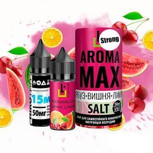 Купити Piдина Самозаміс Flavorlab Aroma MAX 30мл 50мг Watermelon Cherry Lemon Кавун Вишня Лимон 79866 Рідини FL
