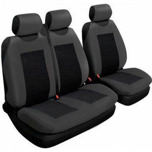 Купить Чехлы для сидений универсальные Beltex Comfort 2+1 тип В Графит Темно-Серые (BX54310) 60158 Майки для сидений закрытые