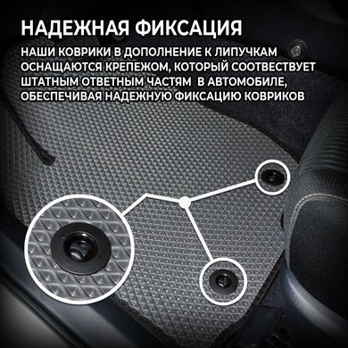 Купити Килимок водія EVA для Skoda Octavia A7 2014- (Металевий підп'ятник) 1 шт 43471 Килимки для Skoda