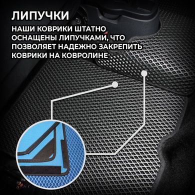 Купити Килимок водія EVA для Skoda Octavia A7 2014- (Металевий підп'ятник) 1 шт 43471 Килимки для Skoda