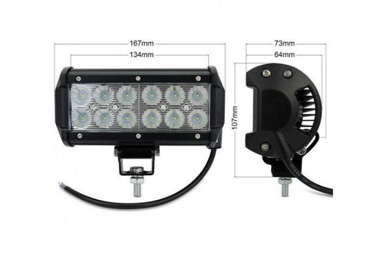 Купити Додаткова LED фара 36W 176x107x73 mm (3W*12) 10-30V / Ближній (2770) 8538 Додаткові LЕD фари