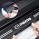 Купить Защитная пленка накладка на пороги для Mazda Черный Карбон 4 шт 42647 Защитная пленка для порогов и ручек - 7 фото из 7