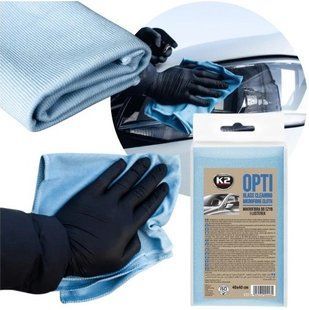 Купити Мікрофібра K2 OPTI PRO 40x40 см для скла та дзеркал (M430) 65532 Серветки мікрофібра губки для миття