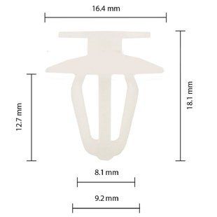 Купити Кліпса кріплення карти дверей молдинги VW Opel 2345957 90321122 (C0845) 73233 Фіксатор дверного типу