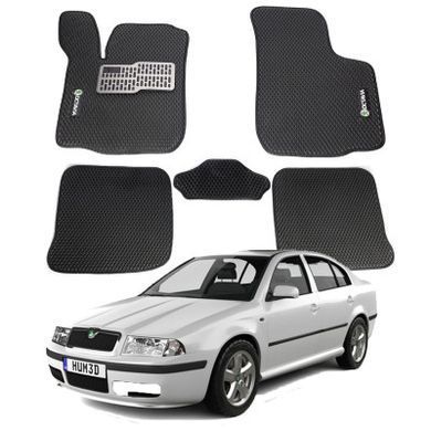 Купити Килимки в салон EVA для Skoda Octavia Tour 1996-2010 (Металевий підп'ятник) Сірі 5 шт 62448 Килимки для Skoda