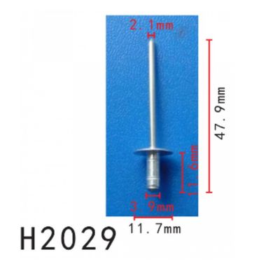 Купити Заклепки металева Toyota, Lexus (47.9MM) (9026906013, 90269-06013)H2029) 73744 Заклепки