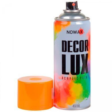 Купить Флуоресцентная краска Nowax Спрей 450 мл Оранжевая (orange) NX48047 58866 Краски аэрозольные