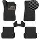Купити Килимки в салон EVA для A4 (В6/B7) 2001-2008 з підп'ятником Чорно-Чорний кант 5 шт 63630 Килимки для Audi
