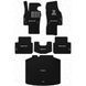 Купить Ворсовые коврики для Mitsubishi Outlander IV 2021- с подпятником Черные 5 шт (Carrera) 84266 Коврики для Mitsubishi - 3 фото из 3