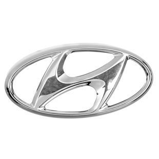 Купити Емблема Hyundai Хром 170х85 мм (скотч + направляючі) 86300D3100 90143 Емблеми на іномарки