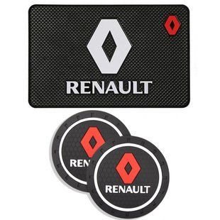 Купить Набор Антискользящих ковриков для торпеды и подстаканника Renault 3 шт 63029 Антискользящие коврики на торпеду