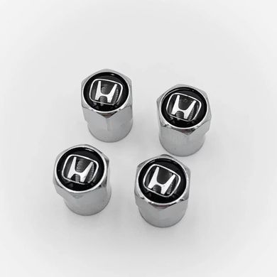 Купити Ковпак вентиля колеса Honda Хонда 4 шт Тюнінг Сірі 89040 Захисні ковпачки на ніпеля
