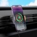 Купити Автотримач з бездротовою зарядкою HOCO HW7 для повітроводу 24663 Автотримач з бездротовою зарядкою і автозахватом - 5 фото из 8