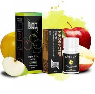 Купити Piдина Chaser Самозаміс Black ULTRA 30ml Triple Sour Apple 66979 Рідини від CH