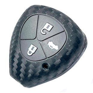 Купить Чехол для автоключей Toyota ZB 4 Силикон Carbon Оригинал 912 (3904) 62862 Чехлы для автоключей (Оригинал)