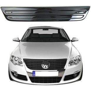 Купити Зимова накладка на бампер Volkswagen Passat B6 2005- Глянець (Voron Glass) 10104 Зимові накладки на решітку радіатора