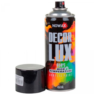 Купить Акриловая высокотемпературная краска Nowax 650° Спрей 450 мл Черная (black/ral9005) 58835 Краски аэрозольные