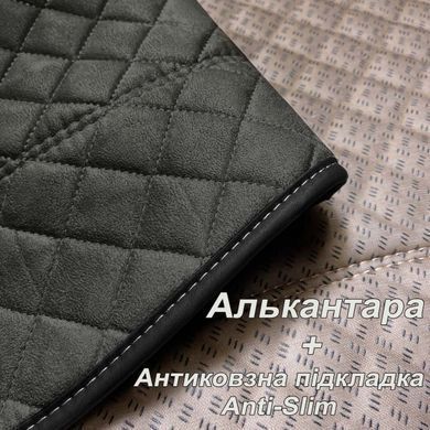 Купить Накидка для сидения Алькантара Verona Premium L Черная 1 шт (Оригинал) 86542 Накидки для сидений Premium (Алькантара)