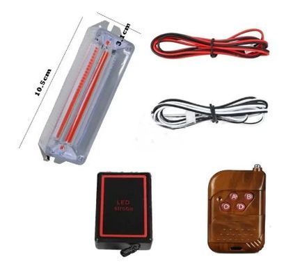 Купить Страбоскоп Светодиодный 12-24V / LED 4 Шт / 12 Режимов / Синий (BS-1-4-6LED B) 42985 Мигалки - Страбоскопы