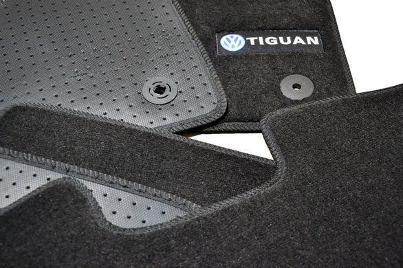 Купить Коврики в салон ворсовые для Volkswagen Tiguan 2016- Premium Черные 33421 Коврики для Volkswagen