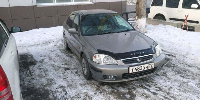 Купить Дефлектор капота мухобойка Honda Civic 1995-2000 европа 3470 Дефлекторы капота Honda