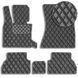 Купити Килимки у салон для BMW X6 (E71) 2007-2014 Екошкіра с подпятником Чорні 5 шт (Rombus) 70695 Килимки для Bmw