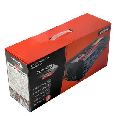 Купить Преобразователь напряжения Elegant 12V - 220V 2000W-4000W С Розетками 12V и 220V 4 USB Клемы (EL 101 402) 58235 Преобразователи напряжения инверторы - Зарядные АКБ