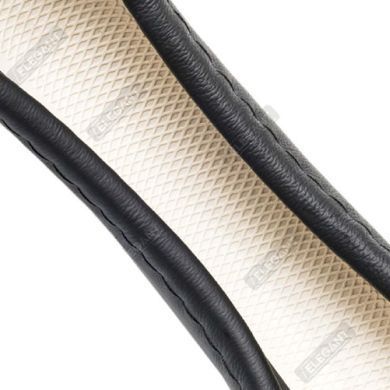Купить Чехол руля Elegant L 39-41 см Объемная 10 см 1 шов Кожа Черный (EL 105 813) 101361 Чехлы Руля Кожаные