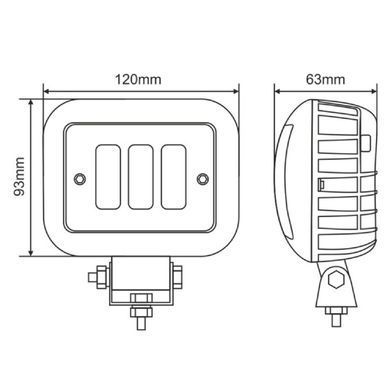 Купить LED фара Brevia Sport Дальний свет 10-30V 30W 2700Lm Алюминиевый корпус IP68 (10660QLX1) 87063 Дополнительные LЕD фары