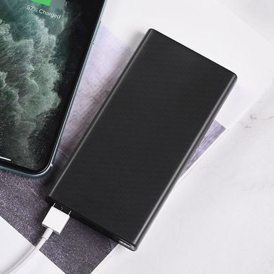 Купити Портативный Аккумулятор Power Bank Hoco 55 Neoteric 10000 mAh Черный 44639 Портативні зарядні пристрої Power Bank (Повербанк)