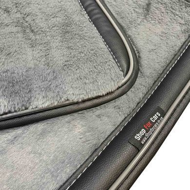 Купити Накидки для передніх сидінь хутряні Mutton Premium Сірі 2 шт 39416 Накидки для сидінь Premium (Алькантара)
