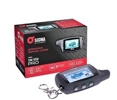 Купити Сигналізація Sigma / двостороння / 2 брелоки / 1-дв / LCD дисплей / без сирени / датчик удару (SM-500PRO) 25275 Двостороння (9міс. Гарантії)