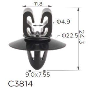Купити Кліпса утримувач трубок та проводки Chevrolet, Opel (Ford, Chevrolet 94530268) (C3814) 73648 Втулка тримач