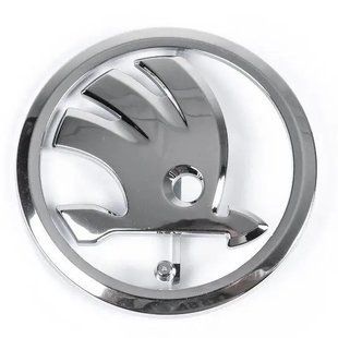Купить Эмблема Skoda (Хром) d=90 мм 3V0853621A 90035 Эмблемы на иномарки