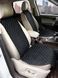 Купить Накидки для сидений Алькантара комплект Черные - серая нить 33937 Накидки для сидений Premium (Алькантара) - 2 фото из 9