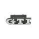 Купити Емблема напис GTI у решітку 91х21мм СРІБЛО метал (на кріпленнях) 90654 Емблема напис на іномарки