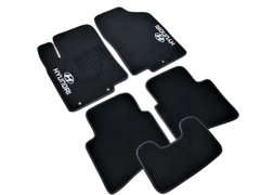 Купити Автомобільні килимки ворсові для Hyundai Accent Solaris 2011- Чорні 5 шт 32865 Килимки для Hyundai