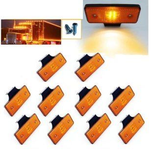 Купити LED Габаритний ліхтар 110х42 мм 24V 4 діода гумовий кронштейн Помаранчеві YP-24 10 шт 84689 Габаритні вогні